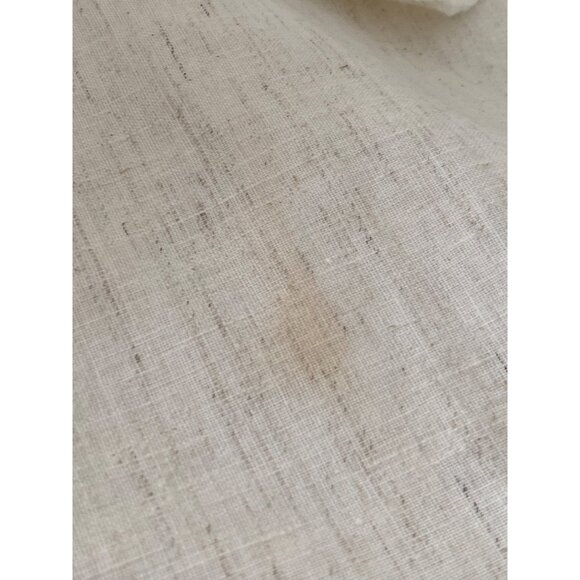 Fabric Ivory Brown Quilting sewing Arts Crafts Remnants VTG - Picture 11 of 11